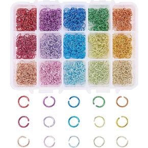 LiQunSweet 60 Pcs 304 Stainless Steel Rectangle Open Jump Rings Split Jumprings Keychain Ring for Car Home Keys - 10x3.5mm