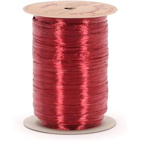 Burton & Burton pearlized wraphia بشريط, Burgundy, 7MM