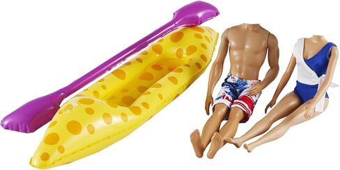 E-TING Beach Bikini Swimsuit Swimtrunk with Toy Boat Ship Kayak Accessories for 11.5-inches Girl Doll and 12-inches Boy Doll in Kuwait