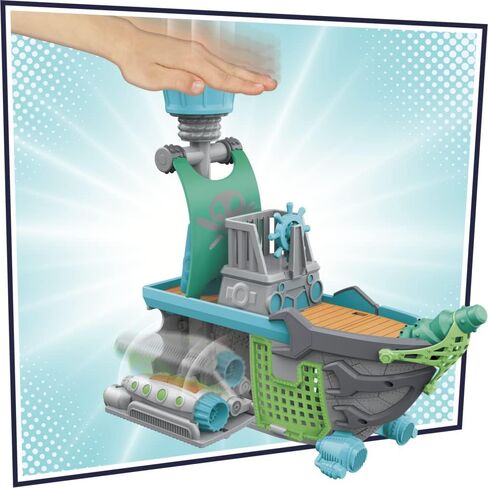 PJ Masks Sky Pirate Battleship Preschool Toy, Vehicle Playset with 2 Action Figures, Projectile Launchers, and More for Ages 3 and Up in Saudi Arabia