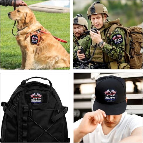 Let's Go Brandon Patches for Backpacks,Morale Patches for Jackets,Hats,Hook & Loop Emblem 2x3",Embroidery Patch Set Black in Saudi Arabia