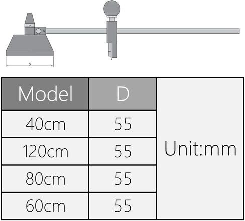 Utoolmart Glass Circle Cutter, 60cm (24-inch) Max.Round Diameter Adjustable Compasses Type Circle Glass Cutting Tool with Suction Cup in Saudi Arabia