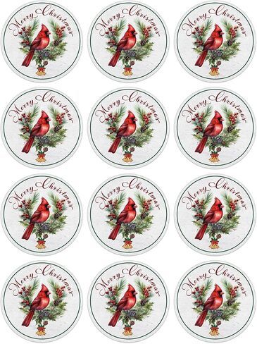 D4DREAM ملصقات ملصقات عيد الميلاد الكاردينال للأطفال 36 قطعة من أختام مغلف عيد الميلاد على شكل طائر أحمر مقاس 1.5 بوصة ذاتية اللصق لهدايا عيد الميلاد ملصقات للهدايا وبطاقات عيد الميلاد وصناديق هدايا للحفلات in Kuwait