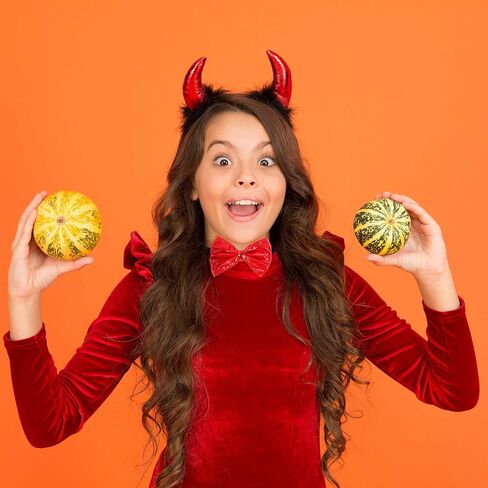 Skeleteen Devil Costume Accessory Set - Demon Costume Accessories Kit Includes Horns, Bowtie and Tail in Saudi Arabia