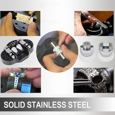 Ball Vise Engraving Setting Tool 360°Rotation Professional Ball Vise 30 PCS Attachment Jewelry Engraving Block Tools Standard Block (3inch) in Saudi Arabia