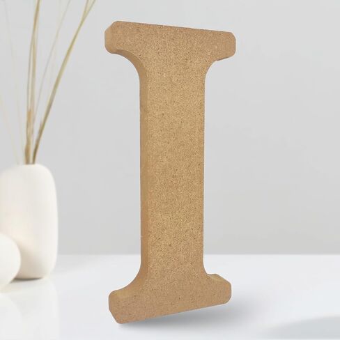 AOCEAN 8 Inch Designable Wood Letters, Unfinished Wood Letters for Wall Decor Decorative Standing Letters Slices Sign Board Decoration for Craft Home Party Projects (A) in Saudi Arabia