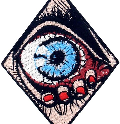 ZEGINs Panic from Eye Patch Embroidered Applique Iron On Sew On Emblem in Saudi Arabia