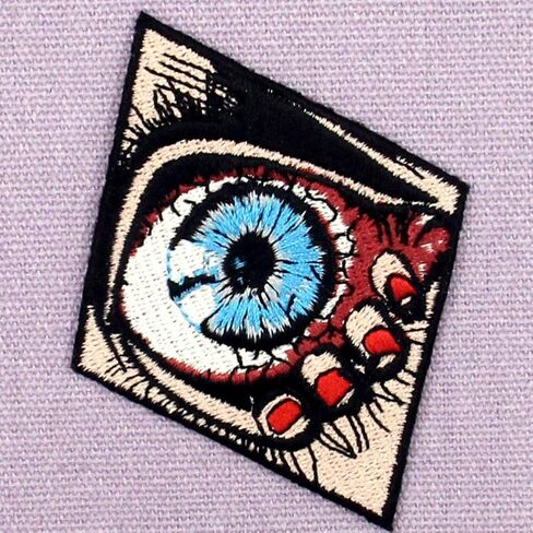 ZEGINs Panic from Eye Patch Embroidered Applique Iron On Sew On Emblem in Saudi Arabia