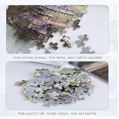 Jigsaw Puzzle 1000 Piece Wooden Puzzle Color Dragonfly Family Decorations, Unique Birthday Present Suitable for Teenagers and Adults 29.5x20in in Saudi Arabia