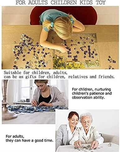 Jigsaw Puzzle 1000 Piece Wooden Puzzle Color Dragonfly Family Decorations, Unique Birthday Present Suitable for Teenagers and Adults 29.5x20in in Saudi Arabia