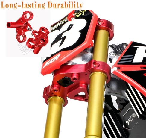 مجموعة المشبك الثلاثي الألومنيوم 7075 من HopsupRC ترقيات جزء للدراجة النارية Losi 1/4 Pro Moto MX الدراجة الترابية RTR FXR LOS06000 LOS06002، فضي in Kuwait