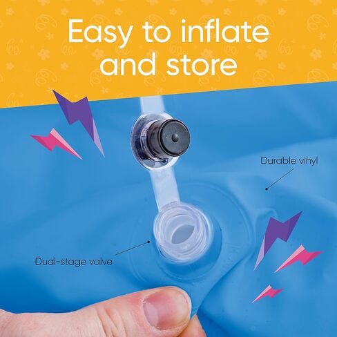 Hearthsong 8-Foot Giant Inflatable Mister Shark Sprinkler, 8’L x 4½’W x 3½’H Giant Shark Sprinkler, 10-Feet Spray from Mouth, 3 Ground Stakes Included, Ages 3 and Up in Kuwait