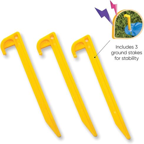 Hearthsong 8-Foot Giant Inflatable Mister Shark Sprinkler, 8’L x 4½’W x 3½’H Giant Shark Sprinkler, 10-Feet Spray from Mouth, 3 Ground Stakes Included, Ages 3 and Up in Kuwait