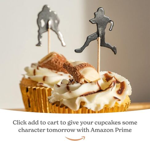 اعواد تزيين الكب كيك بتصميم كرة قدم لتزيين الكيك [24 قطعة، 8 × صور ظلية، 8 × كرات قدم، 8 × اعلام ] لوازم ديكور الحفلات ذات الطابع الرياضي للاطفال والكبار [قصاصات من الورق المقوى] in Kuwait