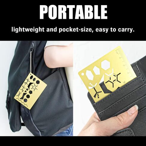 لايف كيم قالب رسم واستنسل الكيمياء العضوية، اداة دراسة الكيمياء مع الهياكل الجزيئية، 3.5 انش in Kuwait