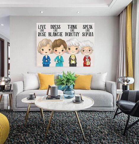 مجموعات الطلاء الماسي من BOHUAYI للبالغين، طلاء يدوي 5D بالأرقام للبالغين المبتدئين، لوحات فنية بنقاط ماسية كاملة الحفر لديكور المنزل الجداري 11.8 × 15.7 بوصة (الفتيات الذهبيات) in Kuwait