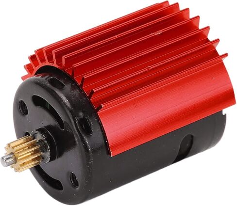 RiToEasysports RC Car Motor,52000 RPM High Speed Aluminum Alloy and Copper Material 370 Motor + Radiator for WPL D12 RC Car Upgrade Parts(red) Model Car Accessories in Kuwait