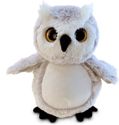 DolliBu Plush Owl Stuffed Animal - Soft Huggable Grey Owl, Adorable Playtime Owl Plush Toy, Cute Forest Wildlife Bird Cuddle Gift for Kids and Adults - 9 Inches in Saudi Arabia
