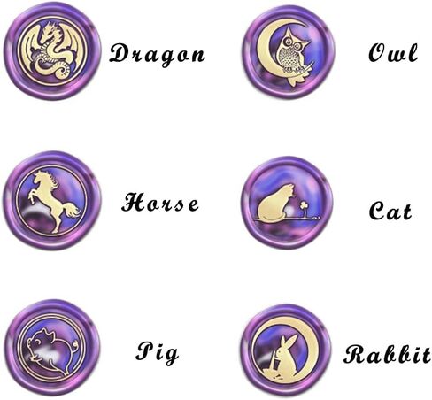 ختم ختم شمع الغراب، مجموعة ختم الشمع الحيواني PORXFLY، ختم ختم شمع شخصي عتيق لدعوات بطاقات الحروف، تغليف الهدايا (نجمة الغراب) in Kuwait