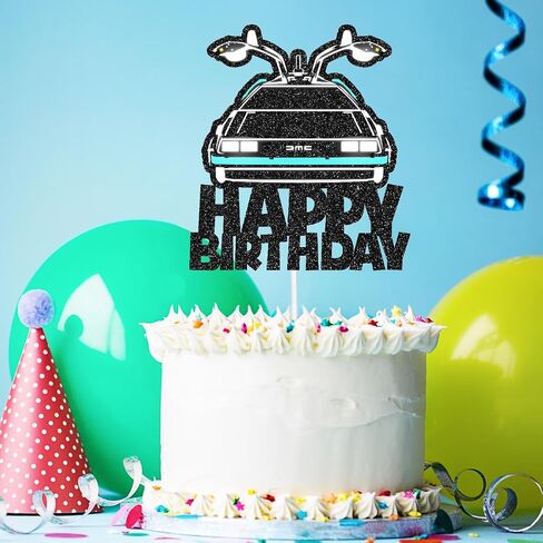 تزيين كعكة عيد ميلاد سعيد للسيارة - غلاف كعكة عيد الميلاد موضوع الفيلم الأسود اللامع بوي فتاة ديكور الحفلات in Saudi Arabia