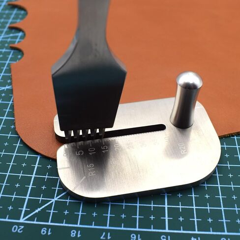 حزمة واحدة من لوحة مساعدة الثقب الجلدية، أداة ثقب الثقب من الفولاذ المقاوم للصدأ، إزميل جلد ماسي أو أداة مساعدة حديد الوخز، ملحقات أدوات العمل الجلدية in Kuwait