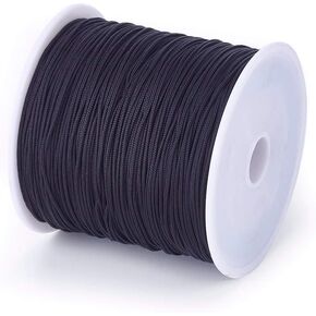 Cheriswelry 100Yard 0.8mm Braided Nylon Cord Red Beading String Thread Roll Lift Shade Cord for Jewelry Making Kumihimo Knotting Wrapping Beading Supplies DIY Crafts