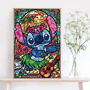 مطبوعات يدوية كيميلي بأرقام للبالغين والأطفال والأطفال ترسم حسب الأرقام بنفسك طلاء أكريليك بالأرقام مجموعة طلاء Lilo Stitch للمنزل وغرفة المعيشة وغرفة النوم وديكور ليلو وستيتش in Kuwait