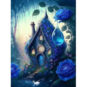 WENSIDUO 5D Diamond Painting Kits for Adults, 12x16 Inch Crystal Art Diamond Painting Craft for Home Wall Decor Gifts,Hyaloid Heart