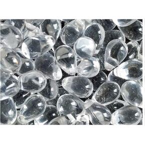 Czech Glass Beads 9mm Teardrops Crystal Clear (50) in Saudi Arabia