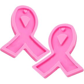 2 قطعة من البلاستيك المقوى، قوالب سيليكون الإيبوكسي الراتنج الشريط مع ثقب لقلادة DIY قلادة، الأقراط، أقلام الشمع، الحرف الطنية، تزيين الكعك حلوى الشوكولاته (وردي) in Kuwait