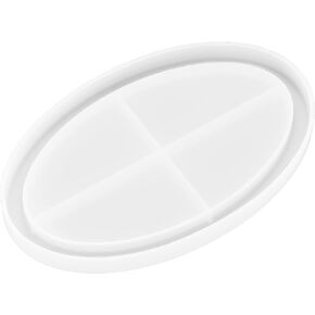 Silicone Tray Resin Casting Fruit Tray Silicone Decorative Tray Plate DIY Accessory Craft Decors(Glossy)