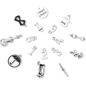 Umbrella Academy Charm for Jewelry Making, Original Design TV Movies Silver Plated Metal Pendants for Jewelry Making, Charms for Bracelet Necklace Earrings Crafting Making, Metal, no in Kuwait