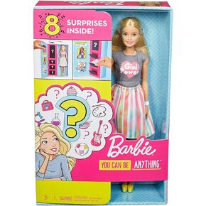 Barbie Doll with 2 Career Looks That Feature 8 Clothing and Accessory Surprises to Discover with Unboxing, Gift for 3 to 7 Year Olds in Saudi Arabia