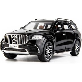WAKAKAC Diecast Car Model Benz GLS63 AMG 1/24 Alloy Collectible Pull Back Toy Car with Light and Sound Toy Vehicle for Adult Boys Gift(Black) in Kuwait