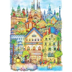 1000 Piece Puzzle for Adults Amanda Merrifield Spring Tulips Premium blueboard Jigsaw in a Sort-R-Box by KI Puzzles, Multiple, 20x27 (02733-PR)