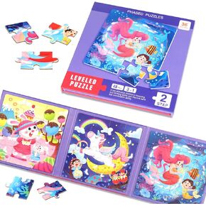 Magnetic Puzzles for Kids Ages 4-8, 3 in 1 Dinosaurs Magnet Jigsaw Puzzle Book, Kids Travel Puzzles Toys, Preschool Learning Toy for Kids 3-8 Year (Dinosaurs) in Saudi Arabia