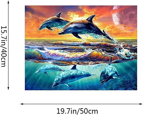 كيميلي DIY الطلاء حسب الأرقام للبالغين والأطفال سلاحف البحر الطلاء بالأرقام DIY اللوحة حيوانات المحيط طلاء أكريليك بواسطة الأرقام مجموعة لوحة المنزل جدار غرفة المعيشة غرفة النوم ديكور خمسة الدلافين in Kuwait