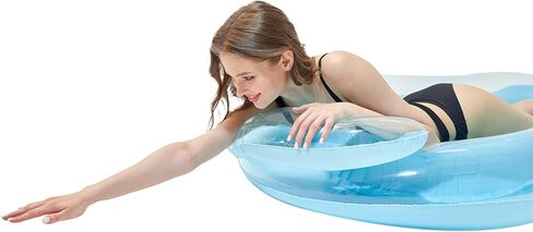 كرسي حمام سباحة كبير مع حامل اكواب ومسند رأس للبالغين من تزميت in Kuwait