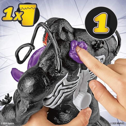 Spider-Man Maximum Venom, Venom Ooze 12.5-Inch Figure with Ooze-Slinging Action, Can of Ooze, Ages 4 and Up in Saudi Arabia