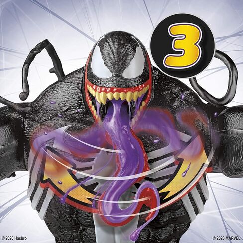 Spider-Man Maximum Venom, Venom Ooze 12.5-Inch Figure with Ooze-Slinging Action, Can of Ooze, Ages 4 and Up in Saudi Arabia