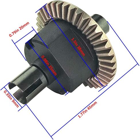 اختلاف تفاضلي مجموعة معدات 38T 02024 لـ 1/10 HSP Redcat Volcano Tornado Epx S30 Lightning STR Storm TK RC Buggy Car in Kuwait