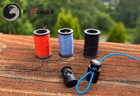 Ravenox تبديل أقفال الحبل سدادة | قفل الحبل الصغير | توقف الحبل للحبال والحقائب والأمتعة والملابس والأحذية والملابس والأماكن الخارجية الرائعة | استبدال الرباط لتأمين أربطة الحذاء والخيوط in Kuwait