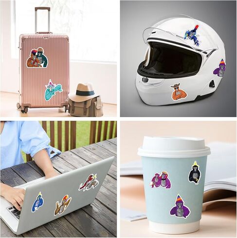 86 قطعة من لوازم حفلات اعياد الميلاد من غوريلا، زينة عيد ميلاد لعبة الواقع الافتراضي، هدايا حفلات الغوريلا تتضمن 12 سوار، 12 دبوس زر، 12 سلسلة مفاتيح، 50 ستيكر لاصق لحفلات اعياد الميلاد للاولاد in Kuwait