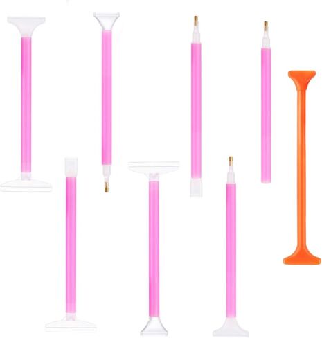 Teaaha 8 Packs 5D Diamond Art Painting Embroidery Art Pen Accessories Correction Pen Drill Pen Tool for DIY Crafts Making Rhinestone Painting in Kuwait