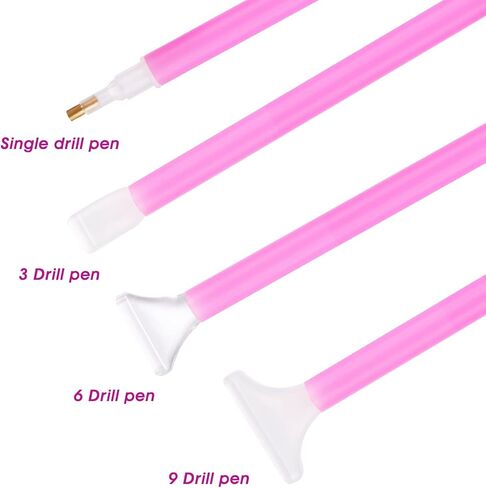 Teaaha 8 Packs 5D Diamond Art Painting Embroidery Art Pen Accessories Correction Pen Drill Pen Tool for DIY Crafts Making Rhinestone Painting in Kuwait