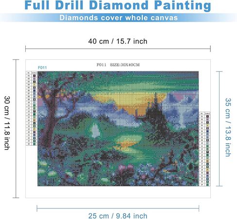 MXJSUA DIY 5D Full Square Diamond Painting Magicest by Number Kits for Adults, Diamond Painting Kits Round Full Drill Diamond Art Kit Picture Craft for Home Wall Art Decor 12x16 inch in Saudi Arabia