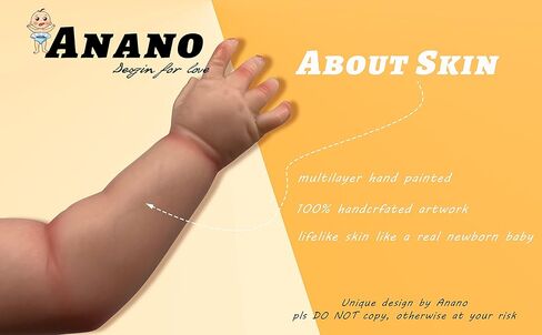 انانو مجموعة هدايا واقعية للاطفال حديثي الولادة مصنوعة من السيليكون الناعم مقاس 23 انش مع ملابس in Kuwait