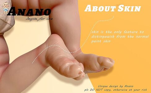 انانو مجموعة هدايا واقعية للاطفال حديثي الولادة مصنوعة من السيليكون الناعم مقاس 23 انش مع ملابس in Kuwait