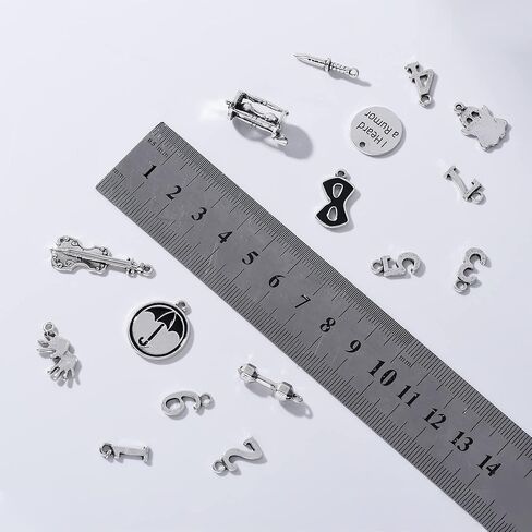Umbrella Academy Charm for Jewelry Making, Original Design TV Movies Silver Plated Metal Pendants for Jewelry Making, Charms for Bracelet Necklace Earrings Crafting Making, Metal, no in Kuwait