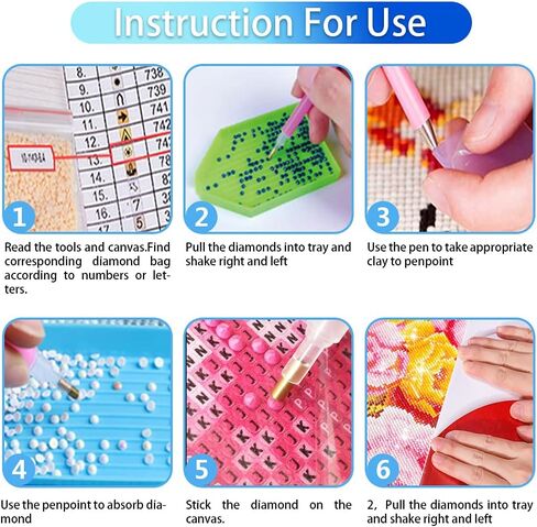 مجموعة رسم ماسي خماسي الابعاد بالارقام للبالغين، 16 انش × 12 انش، لوحات رومانسية من الكريستال وحجر الراين والتطريز بالماس والتطريز الكامل للخياطة المتقاطعة، مجموعة صور فنية حرفية، اميرات ديزني in Kuwait